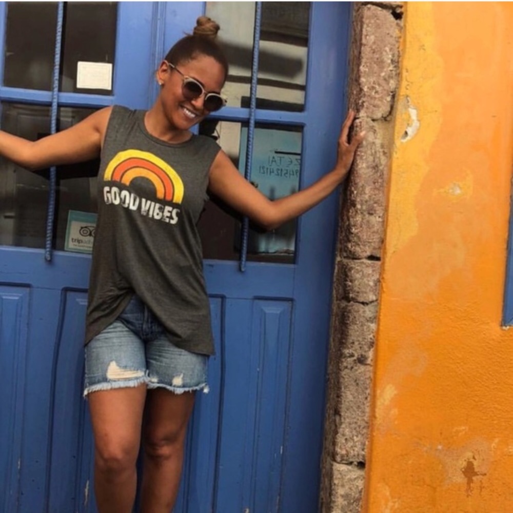 Good Vibes muscle tank top